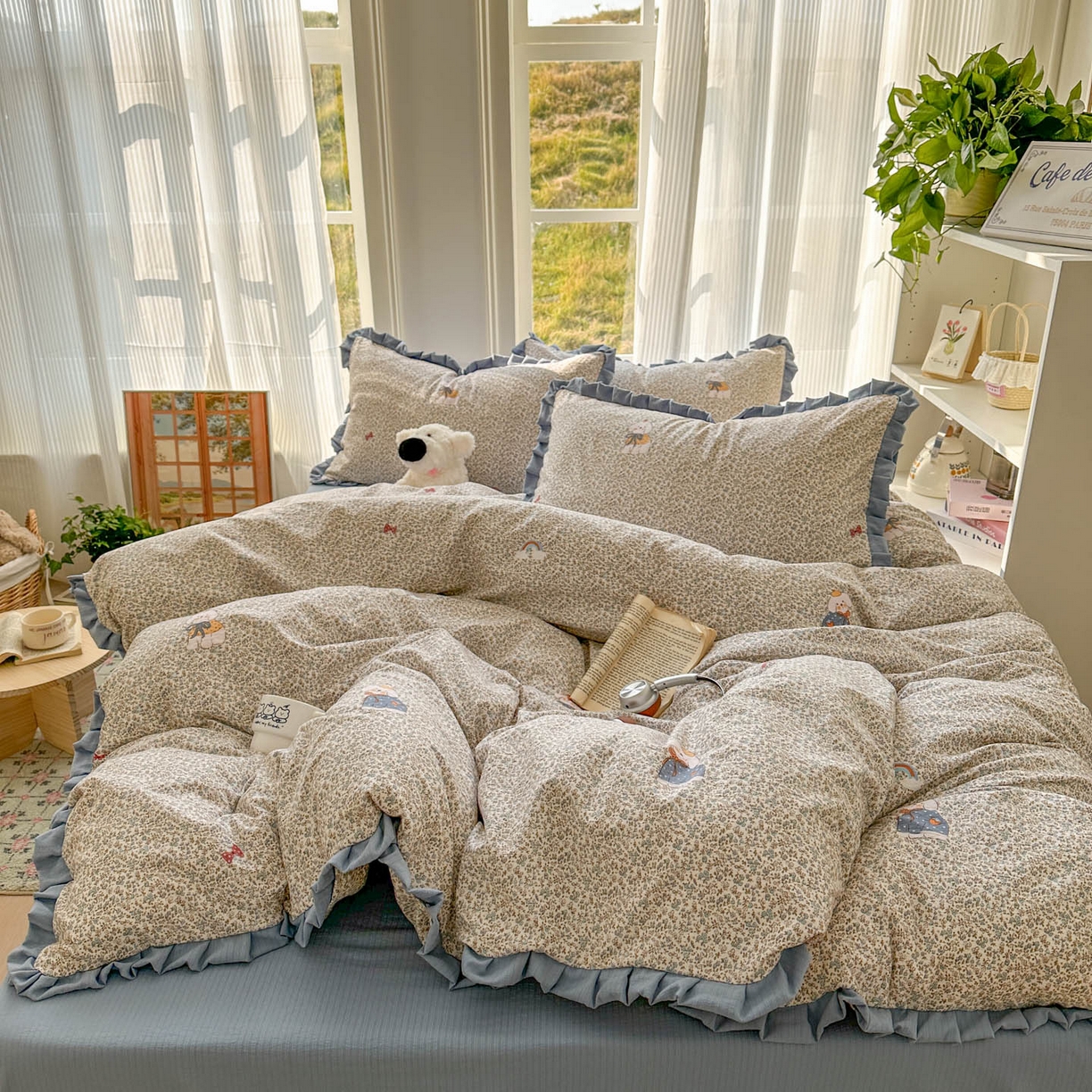 91家纺网 家纺一手货源 找家纺 （总）亨通家纺 2026新款亲肤棉花边四件套