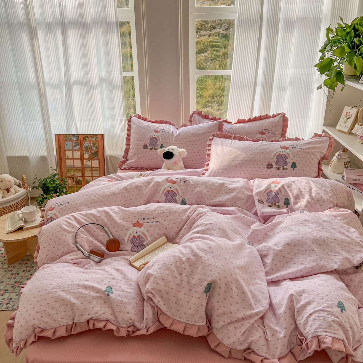 91家纺网 家纺一手货源 找家纺 （总）亨通家纺 2026新款亲肤棉花边四件套