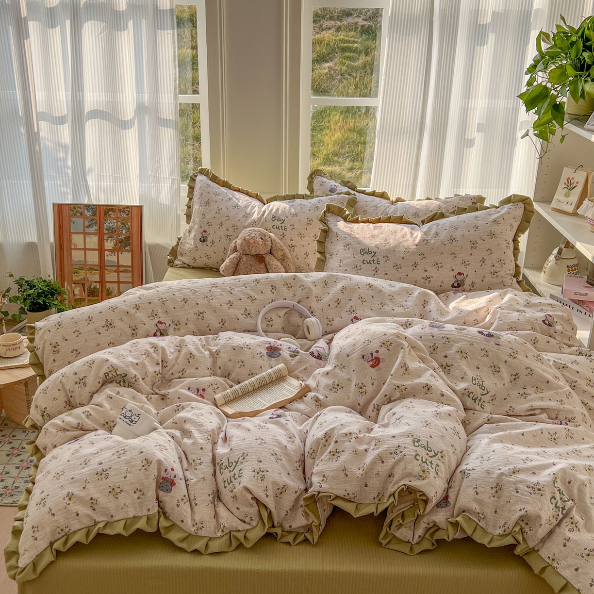 91家纺网 家纺一手货源 找家纺 （总）亨通家纺 2026新款亲肤棉花边四件套