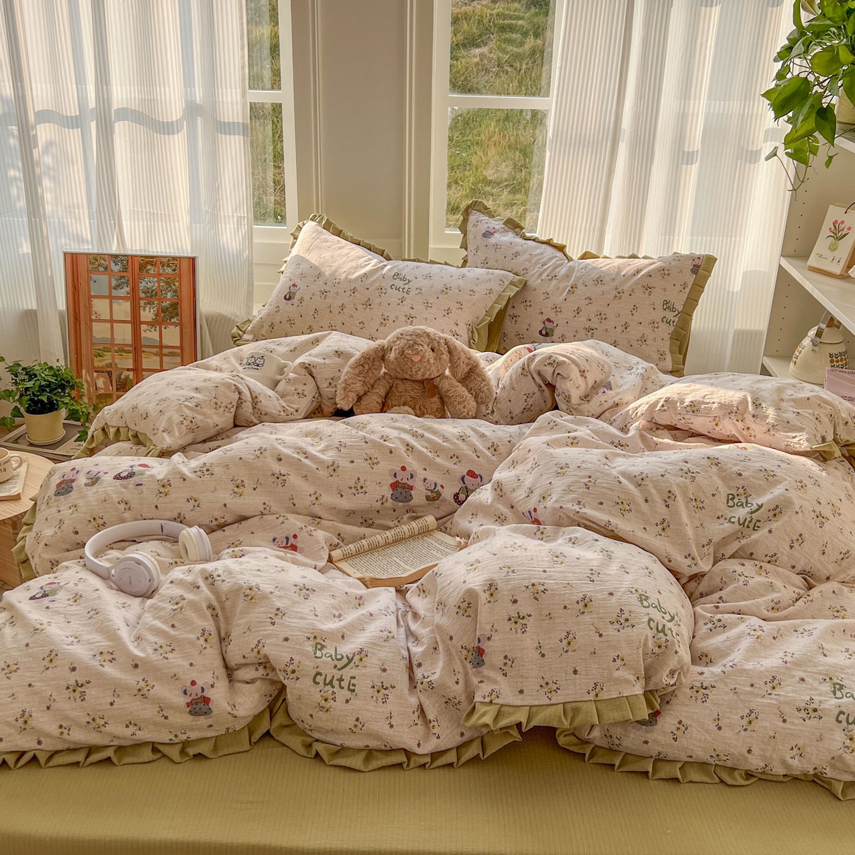 91家纺网 家纺一手货源 找家纺 （总）亨通家纺 2026新款亲肤棉花边四件套