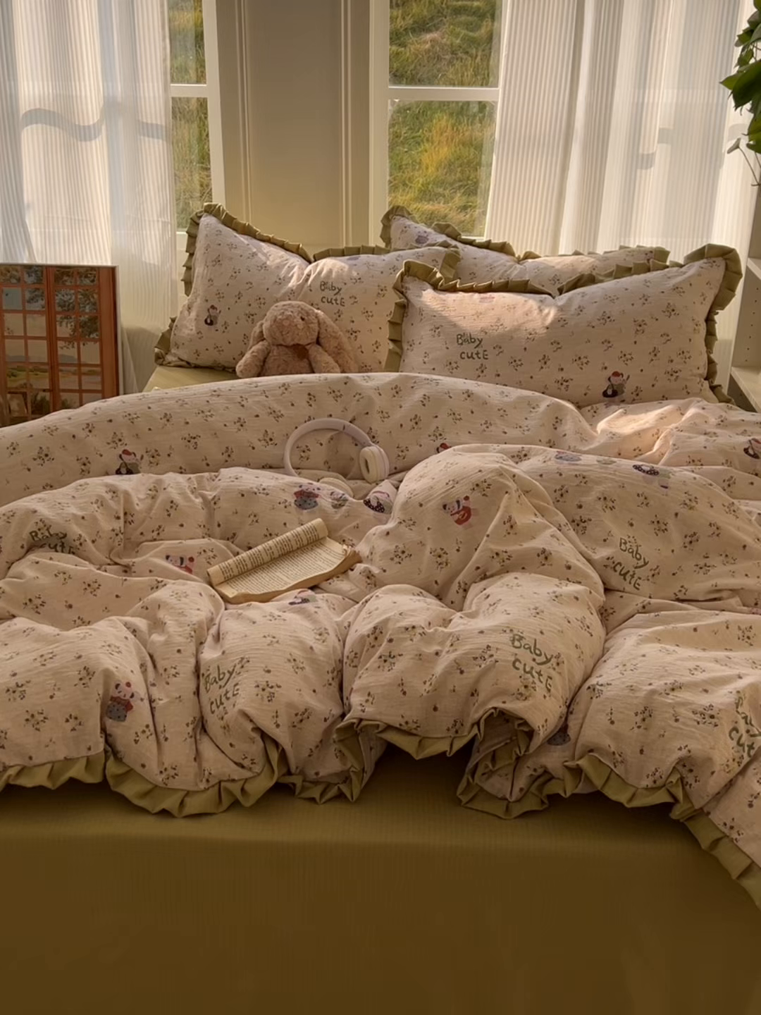 91家纺网 家纺一手货源 找家纺 （总）亨通家纺 2026新款亲肤棉花边四件套