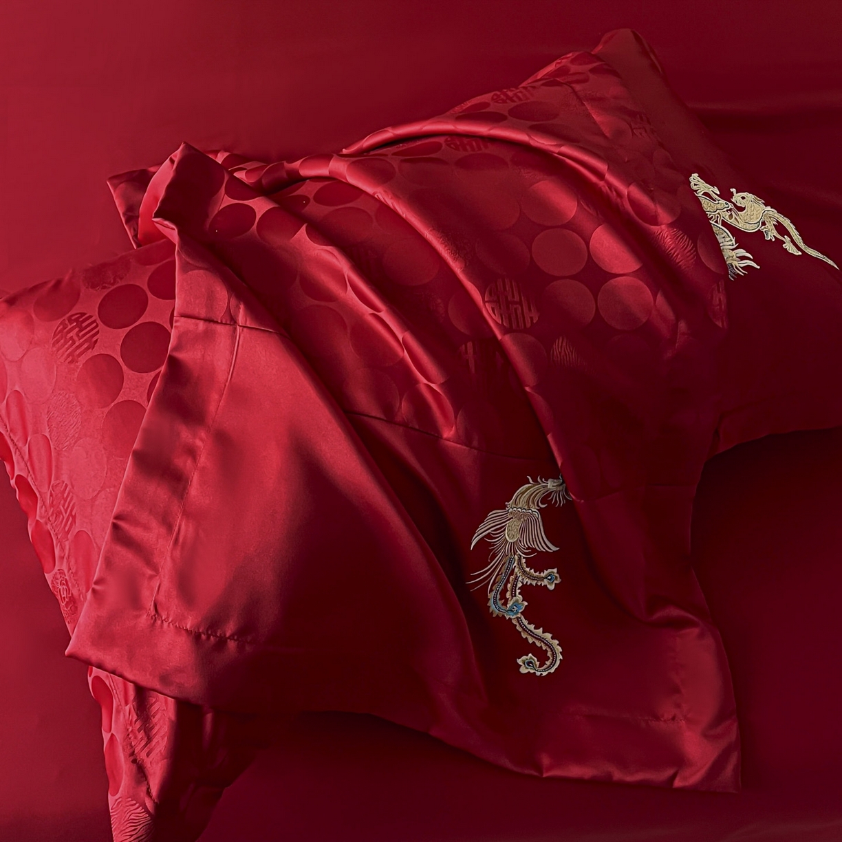 91家纺网 家纺一手货源 找家纺 （总）欧乐蒂 2025新款亲肤棉提花婚庆四件套-玫瑰喜事