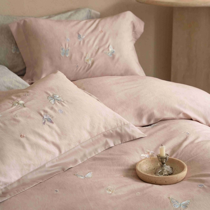 91家纺网 家纺一手货源 找家纺 （总）黛舒家居 2026新款80s兰精天丝棉四件套-蝴蝶 （商品控价：不得低于以下价格！！ 线上最低控价（基础价）：430/450）