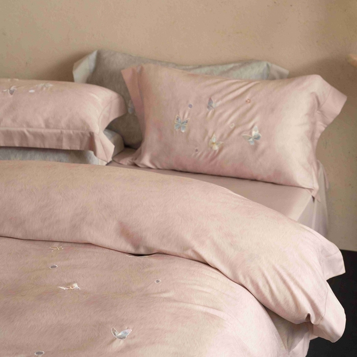 91家纺网 家纺一手货源 找家纺 （总）黛舒家居 2026新款80s兰精天丝棉四件套-蝴蝶 （商品控价：不得低于以下价格！！ 线上最低控价（基础价）：430/450）