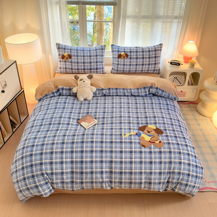 91家纺网 家纺一手货源 找家纺 寐居家纺 2024新款水洗棉小花边夏被 恐龙家族