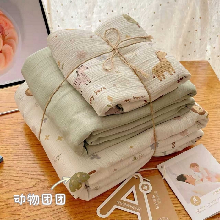 91家纺网 家纺一手货源 找家纺 （总）澜妃 2025新款甄选三层纱印花四件套系列