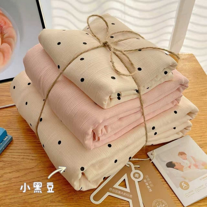 澜妃 2025新款甄选三层纱印花四件套系列 小黑豆