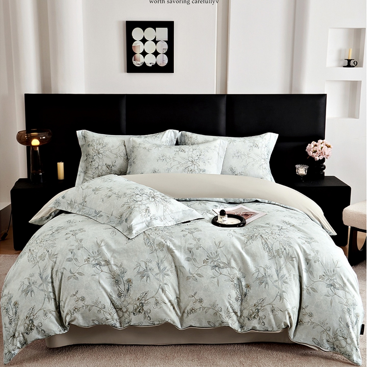 91家纺网 家纺一手货源 找家纺 （总）芙绣家纺 2025新款全棉纯棉磨毛内合简单款四件套