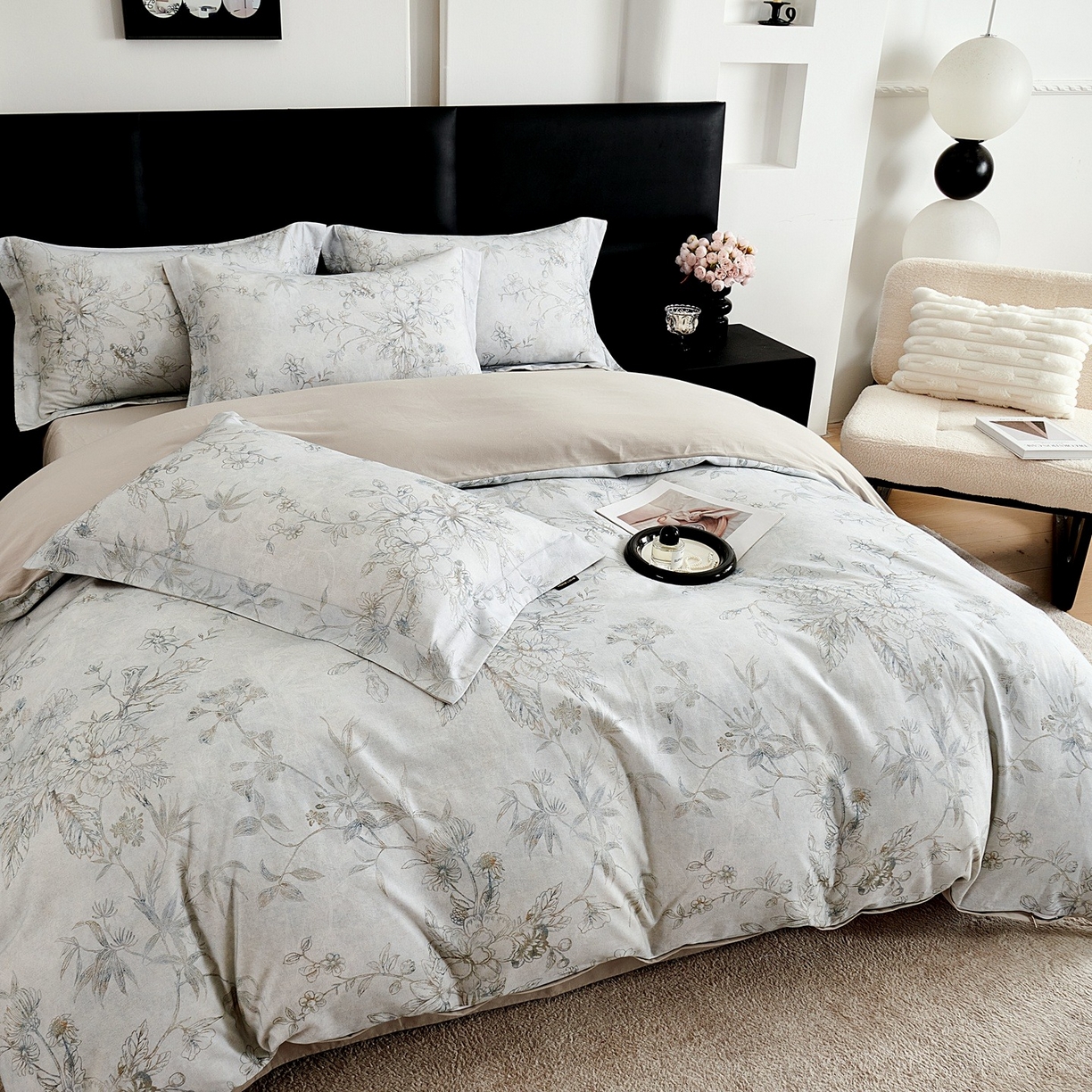 91家纺网 家纺一手货源 找家纺 （总）芙绣家纺 2025新款全棉纯棉磨毛内合简单款四件套