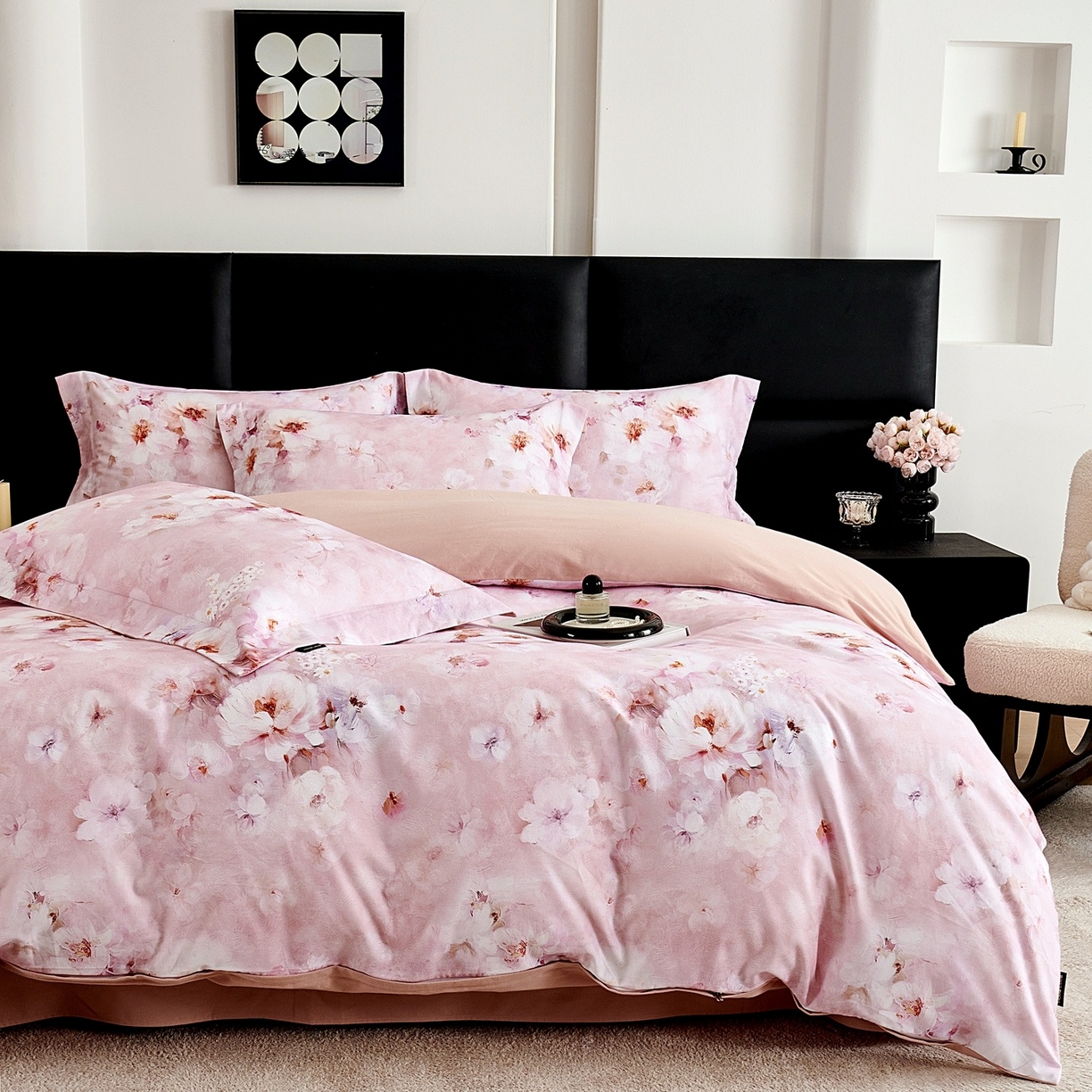 91家纺网 家纺一手货源 找家纺 （总）芙绣家纺 2025新款全棉纯棉磨毛内合简单款四件套