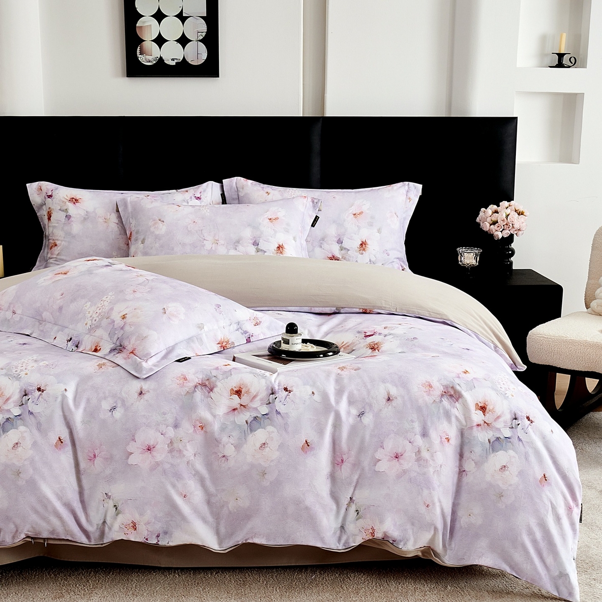 91家纺网 家纺一手货源 找家纺 （总）芙绣家纺 2025新款全棉纯棉磨毛内合简单款四件套