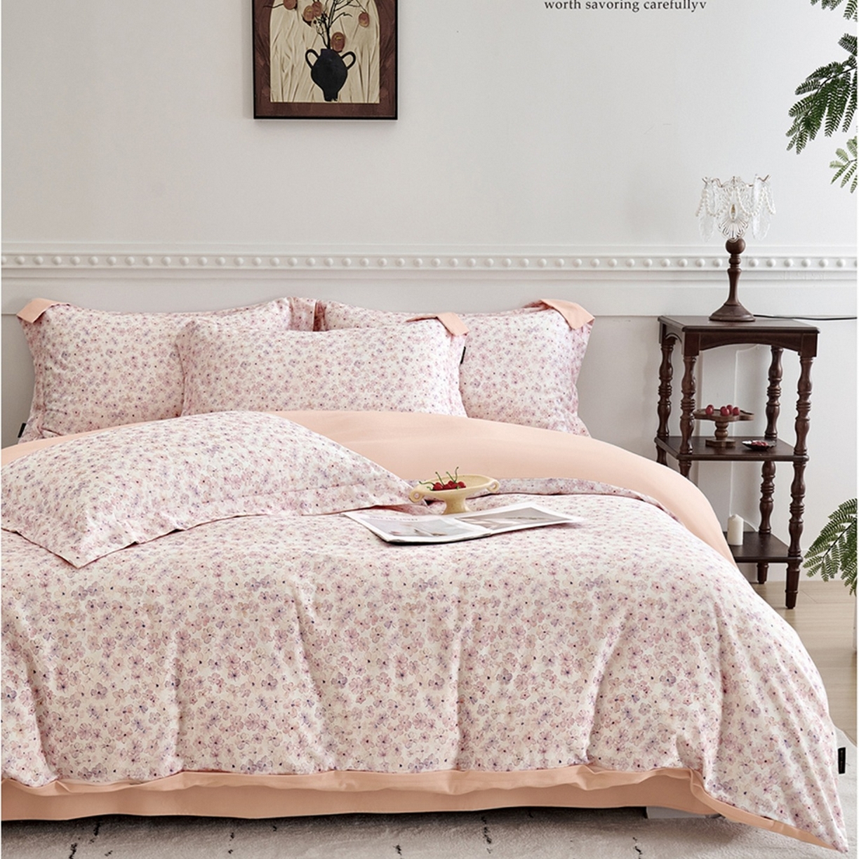 91家纺网 家纺一手货源 找家纺 （总）芙绣家纺 2025新款全棉纯棉磨毛内合简单款四件套