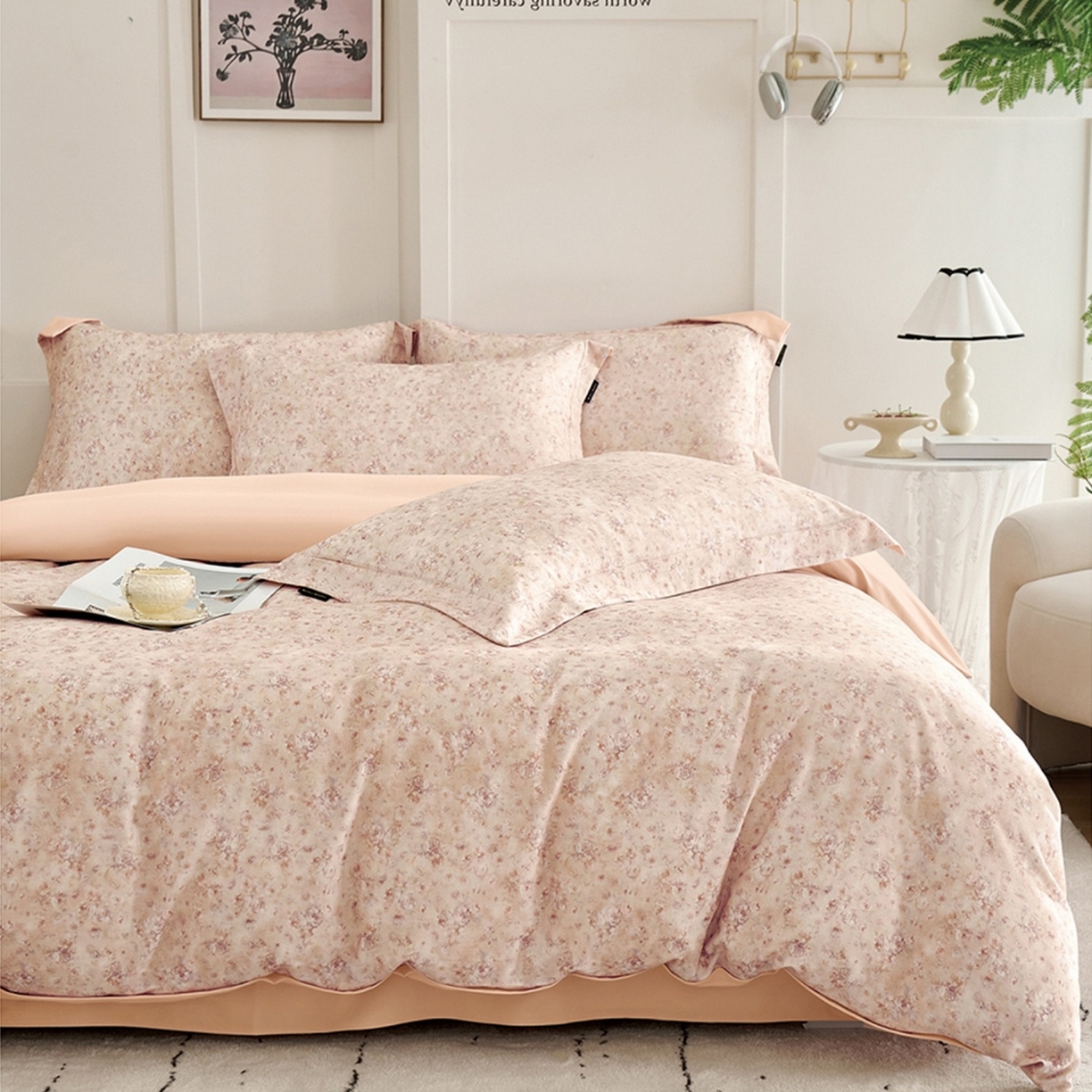 91家纺网 家纺一手货源 找家纺 （总）芙绣家纺 2025新款全棉纯棉磨毛内合简单款四件套