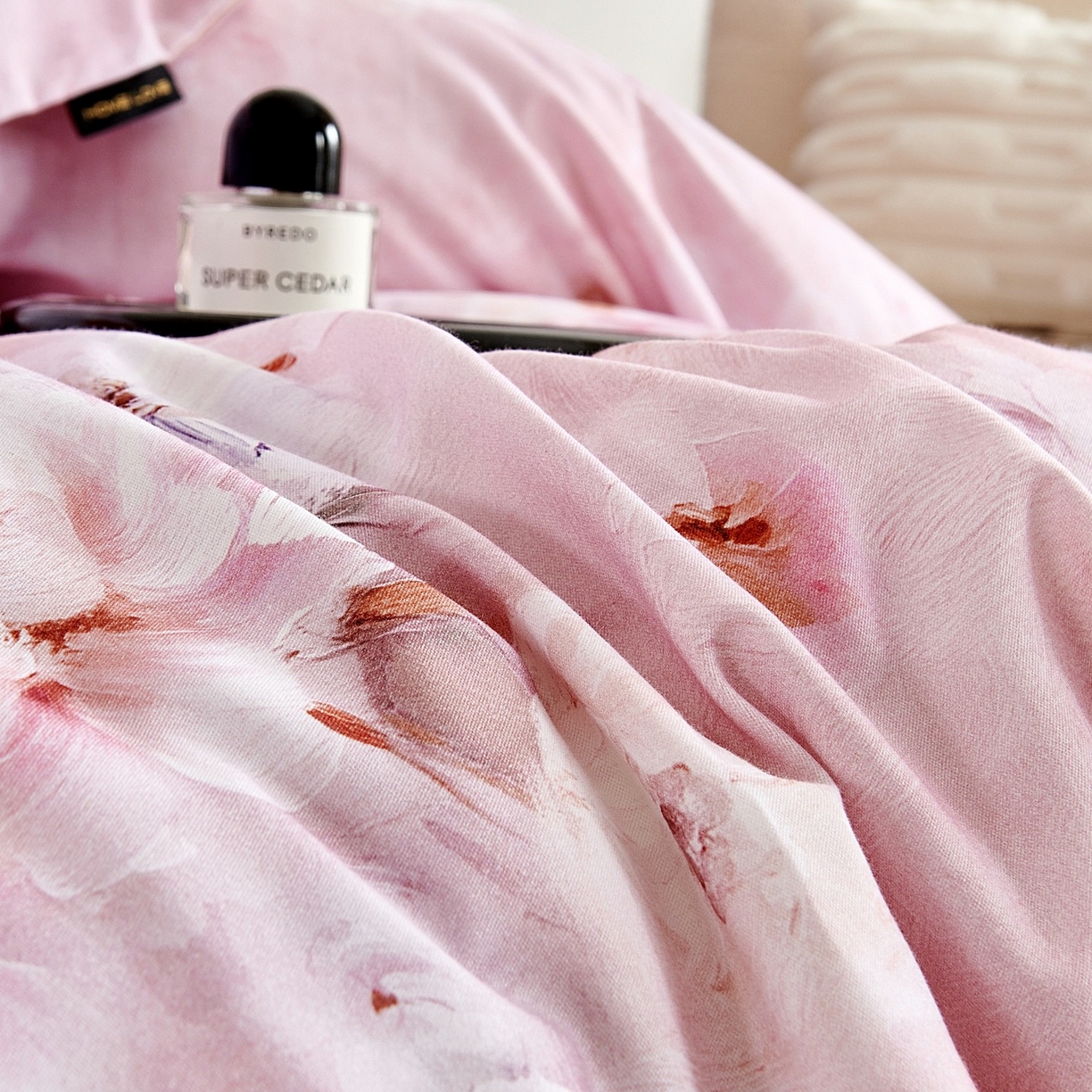 91家纺网 家纺一手货源 找家纺 芙绣家纺 2025新款全棉纯棉磨毛内合简单款四件套 花都-粉