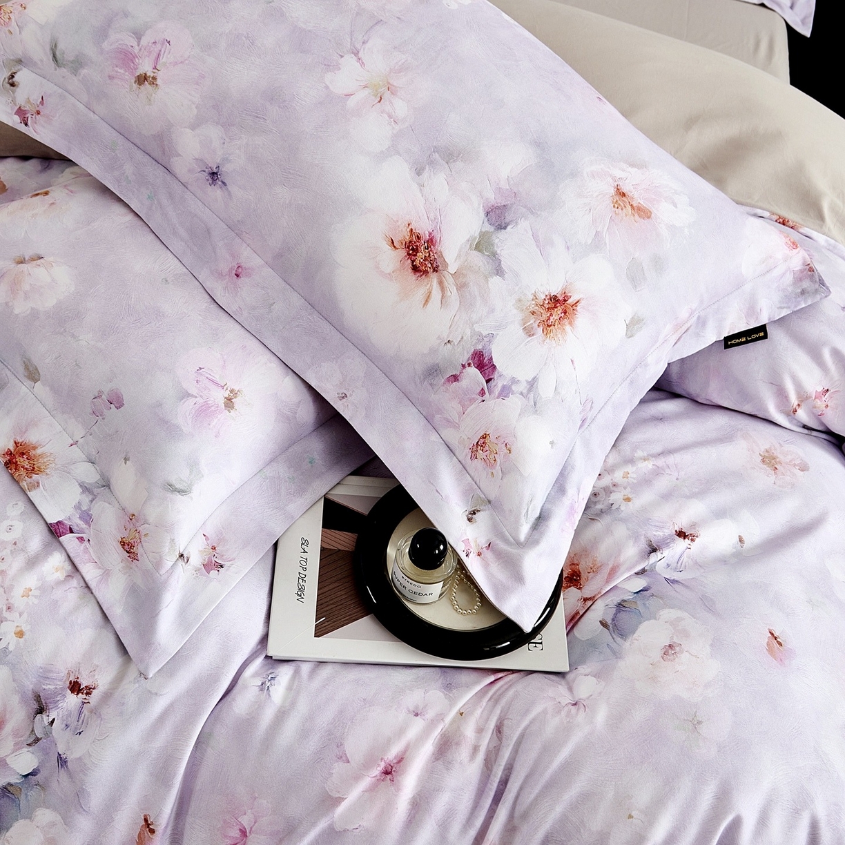 91家纺网 家纺一手货源 找家纺 芙绣家纺 2025新款全棉纯棉磨毛内合简单款四件套 花都-灰