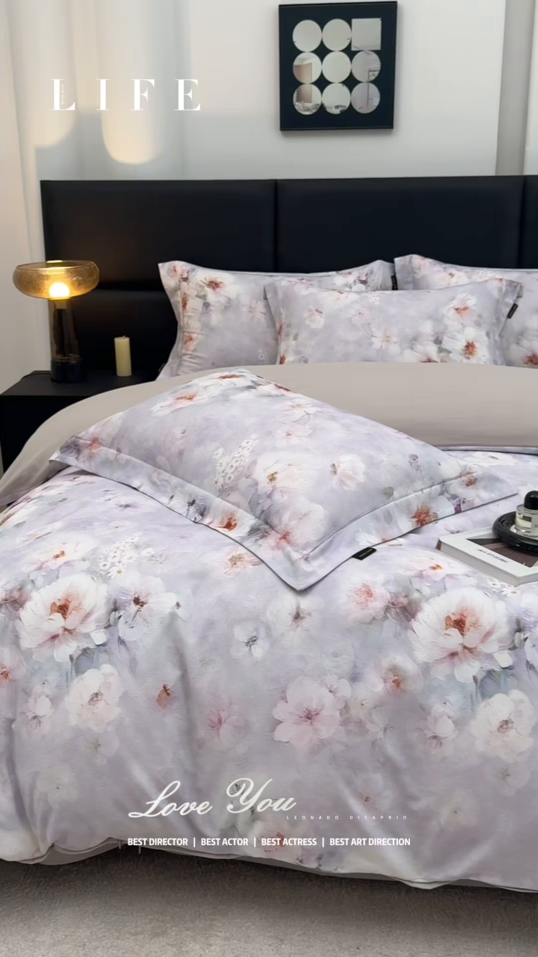 91家纺网 家纺一手货源 找家纺 芙绣家纺 2025新款全棉纯棉磨毛内合简单款四件套 花都-灰