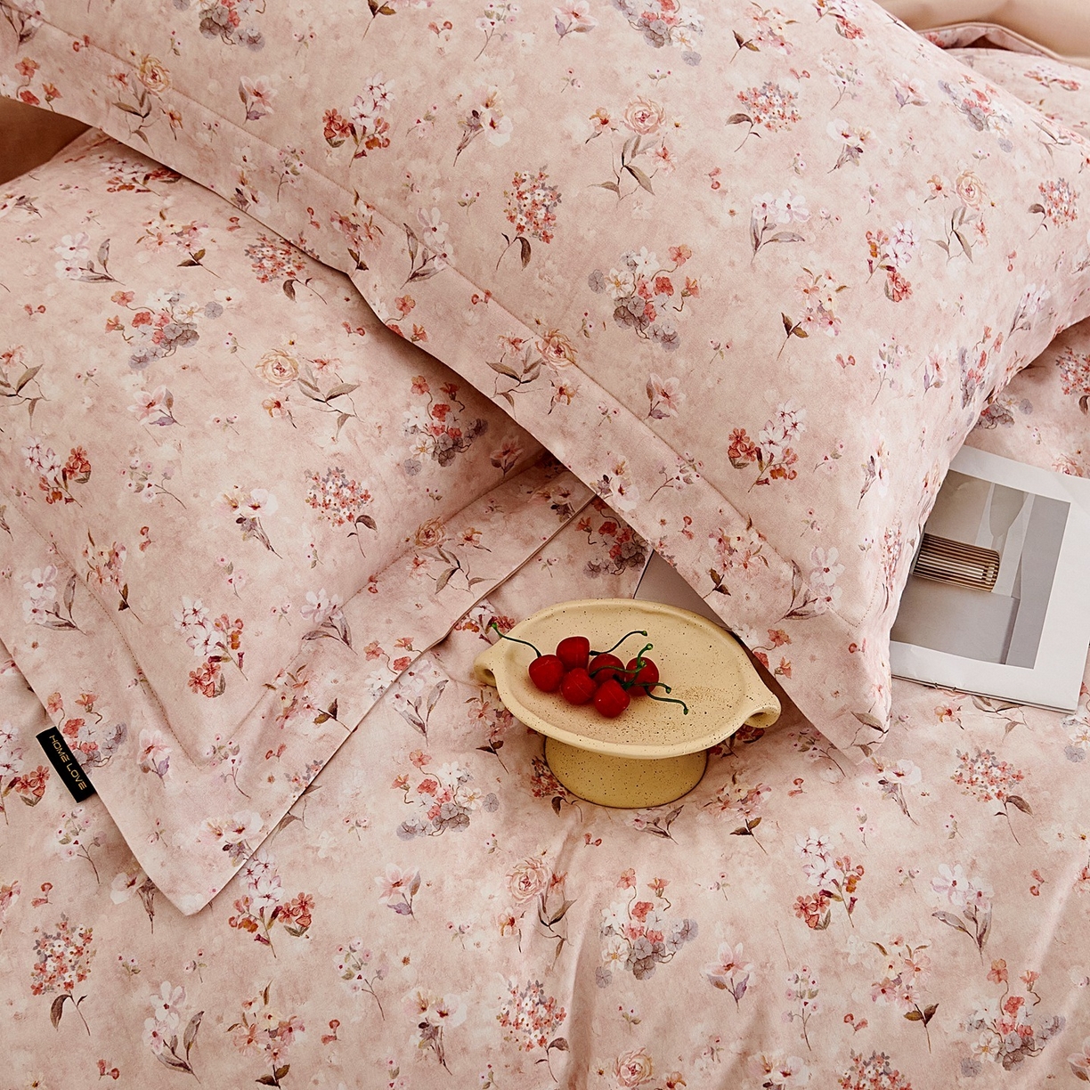 91家纺网 家纺一手货源 找家纺 芙绣家纺 2025新款全棉纯棉磨毛内合简单款四件套 香伊-玉