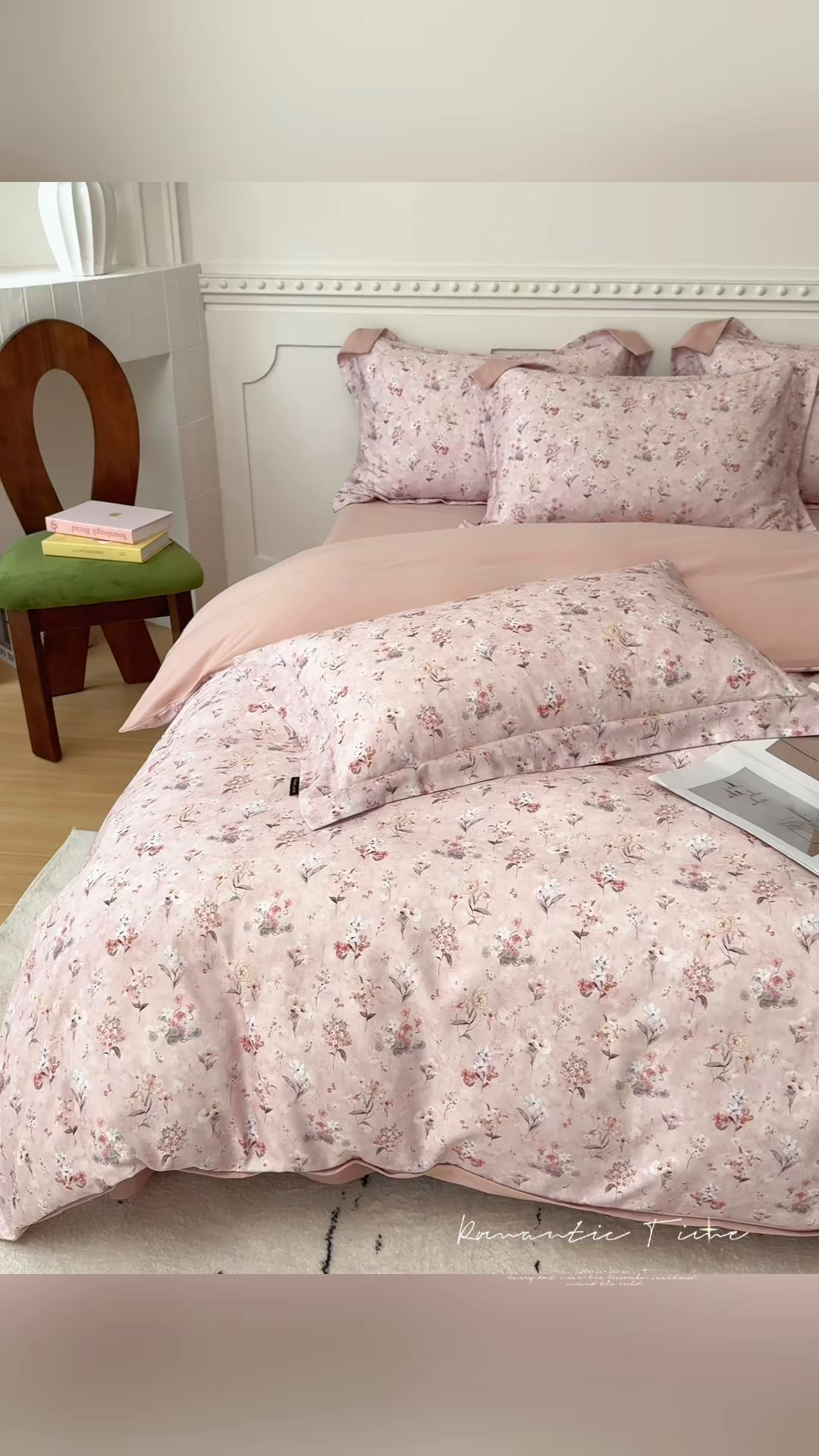 91家纺网 家纺一手货源 找家纺 芙绣家纺 2025新款全棉纯棉磨毛内合简单款四件套 香伊-玉