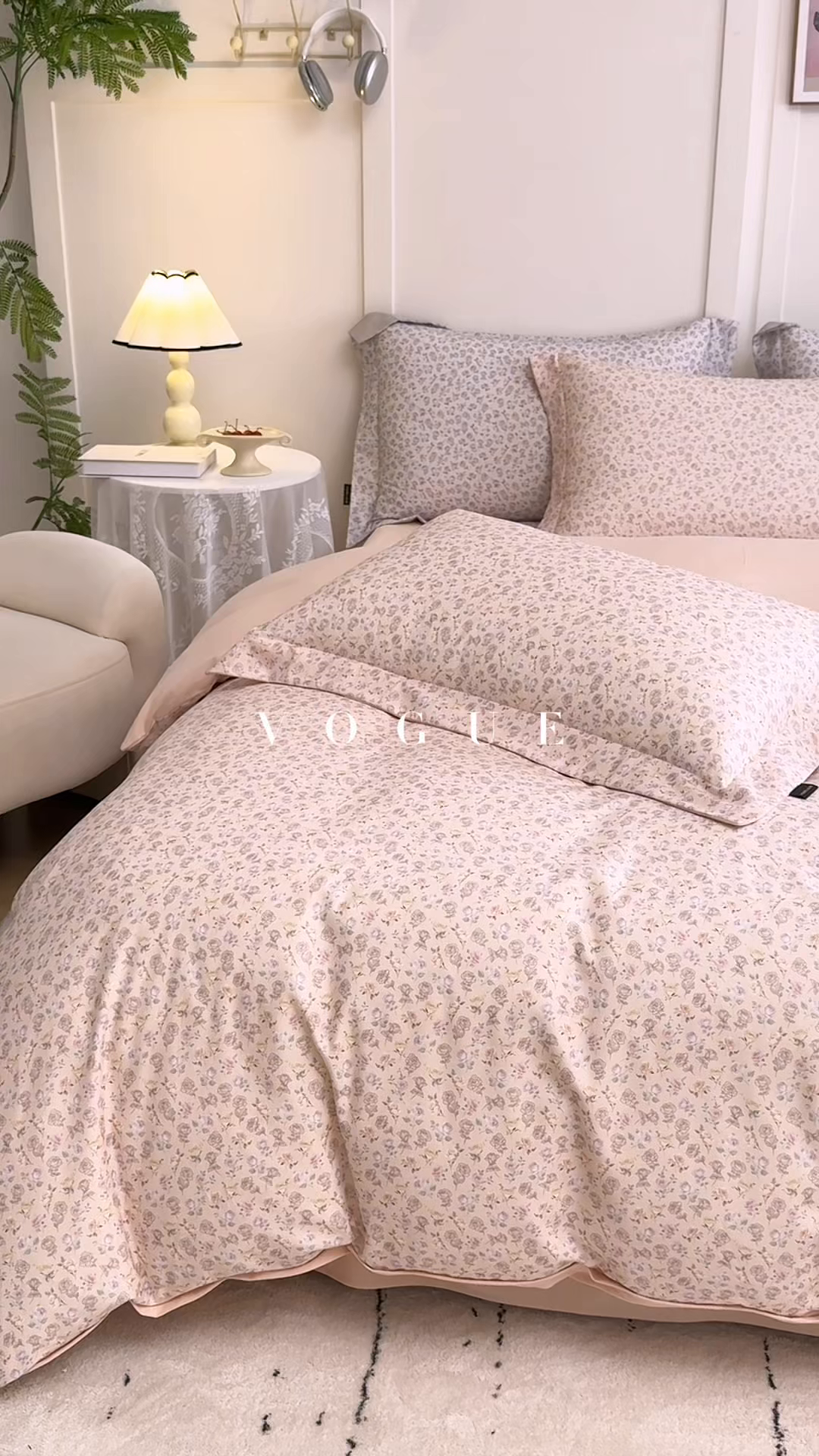 91家纺网 家纺一手货源 找家纺 芙绣家纺 2025新款全棉纯棉磨毛内合简单款四件套 意境-粉