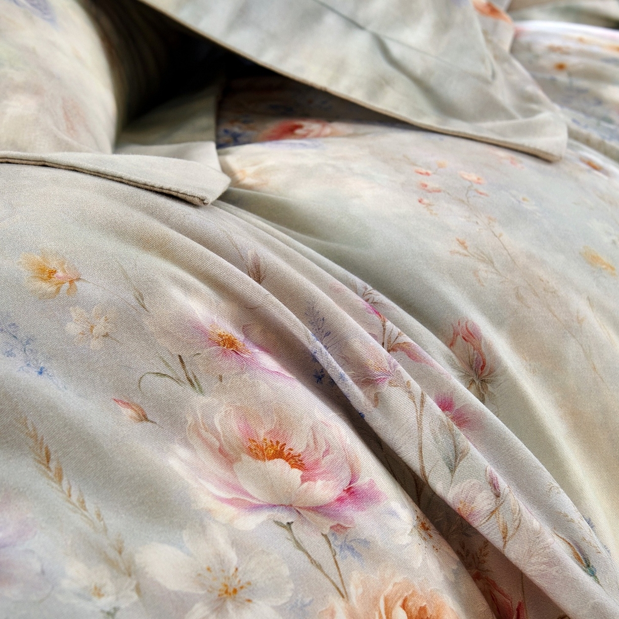 91家纺网 家纺一手货源 找家纺 芙绣家纺 2025新款纯棉全棉磨毛宽边压线复杂款四件套 星芒-绿