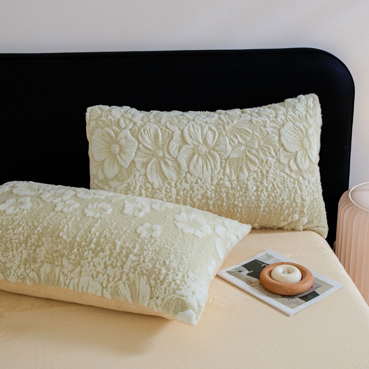 91家纺网 家纺一手货源 找家纺 （总）诺梵家纺 2025新款立体兔毛烂花四件套