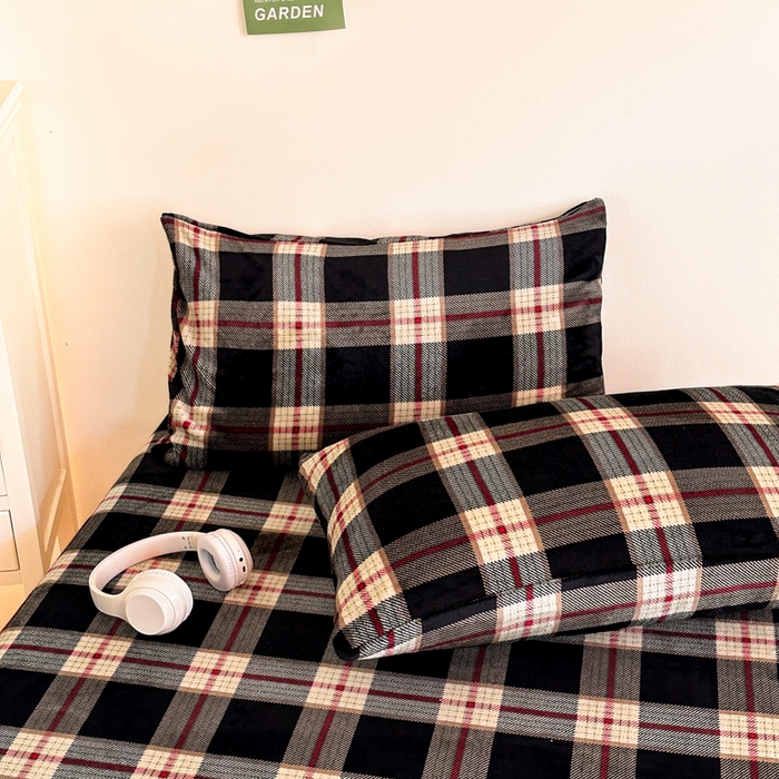 91家纺网 家纺一手货源 找家纺 喜梦缘 2025新款牛奶绒床笠四件套 东风5C