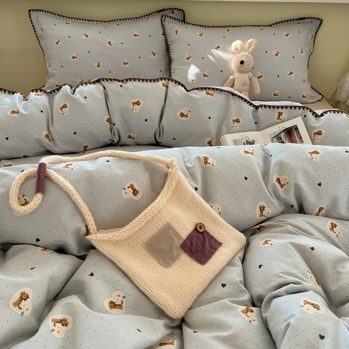 91家纺网 家纺一手货源 找家纺 （总）瑞莱 2025新款全棉印花贝壳边四件套