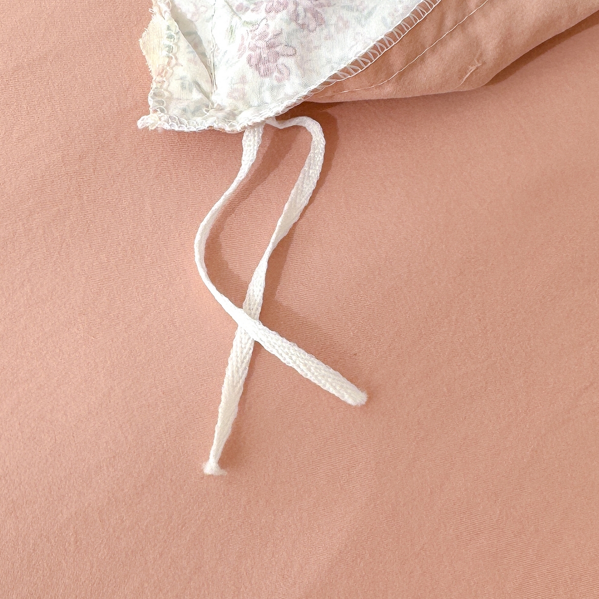 91家纺网 家纺一手货源 找家纺 竹合 2026新款田园韩版花边款小碎花古法水洗仿棉A类云感棉四件套 春野