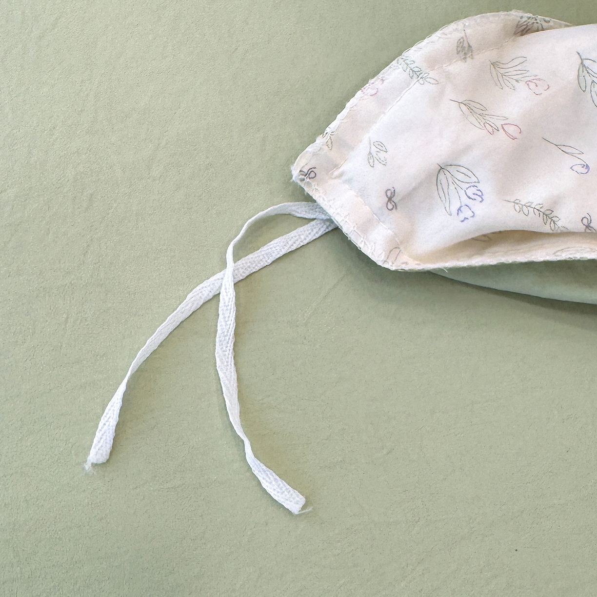 91家纺网 家纺一手货源 找家纺 竹合 2026新款田园韩版花边款小碎花古法水洗仿棉A类云感棉四件套 千寻绿