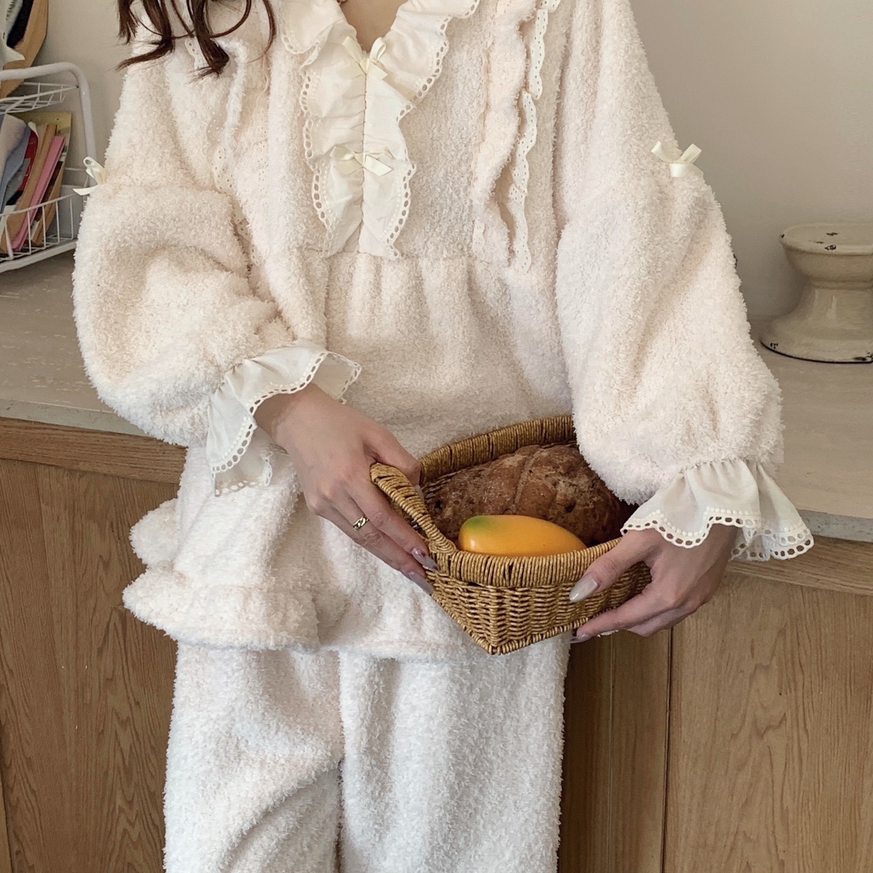 91家纺网 家纺一手货源 找家纺 （总）妍景家居生活馆 2025新款韩系蕾丝花边甜美套装