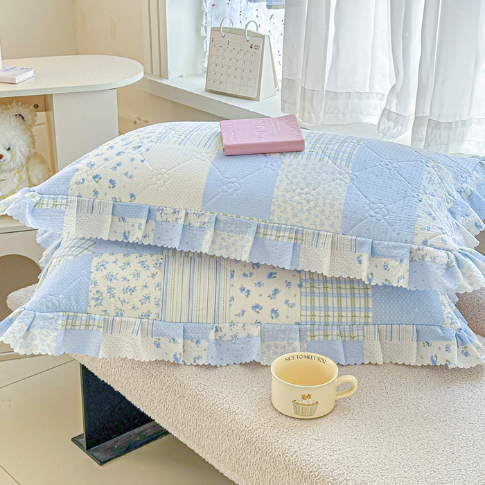 91家纺网 家纺一手货源 找家纺 雨田家纺 2025新款夹棉蕾丝床裙四件套 百福-兰