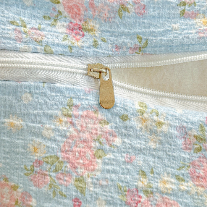 91家纺网 家纺一手货源 找家纺 雨田家纺 2025新款夹棉蕾丝单床裙床裙单件 茉莉花园