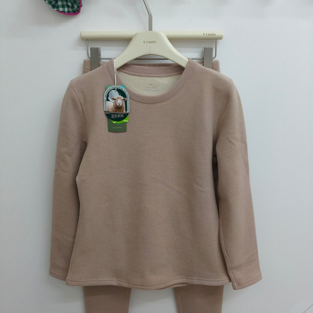 91家纺网 家纺一手货源 找家纺 妍景家居生活馆 2025新款情侣款厚款秋衣秋裤 自然肤