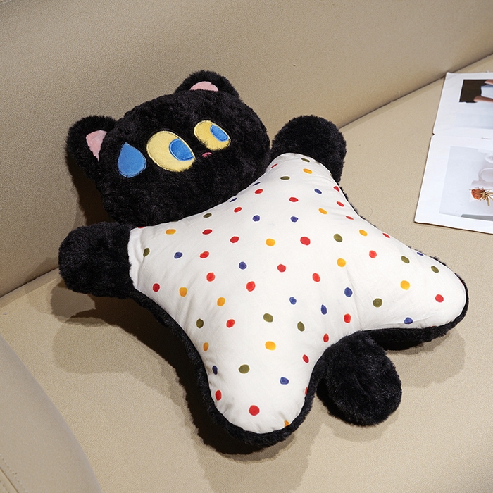 91家纺网 家纺一手货源 找家纺 （总）仟亿莱 2025新款大眼仔刷花捏捏豆袋抱枕