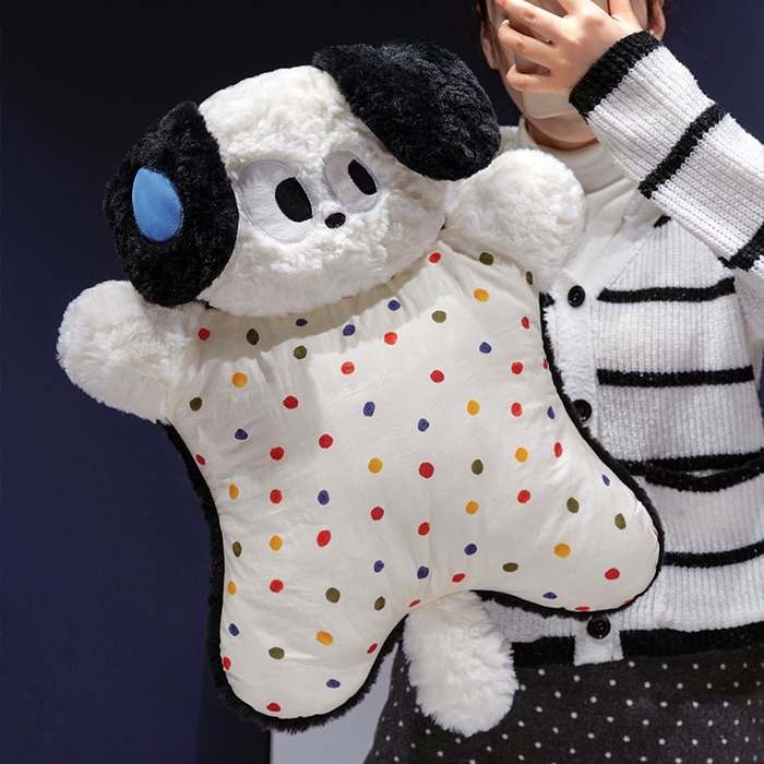 91家纺网 家纺一手货源 找家纺 仟亿莱 2025新款大眼仔刷花捏捏豆袋抱枕 组合图仅供展示不可下单