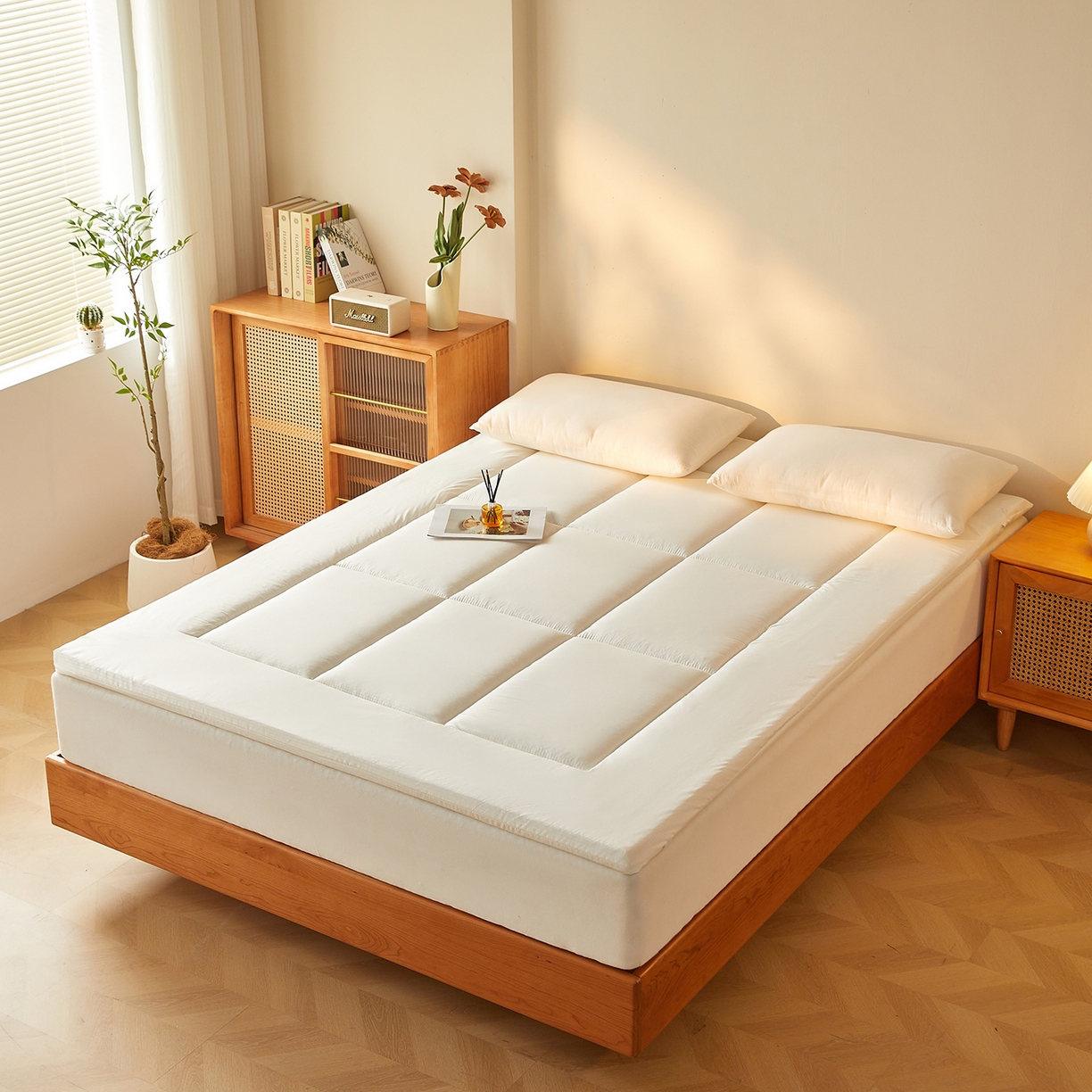 91家纺网 家纺一手货源 找家纺 （总）芊梵床垫 2025新款高克重新疆棉花床垫床褥子