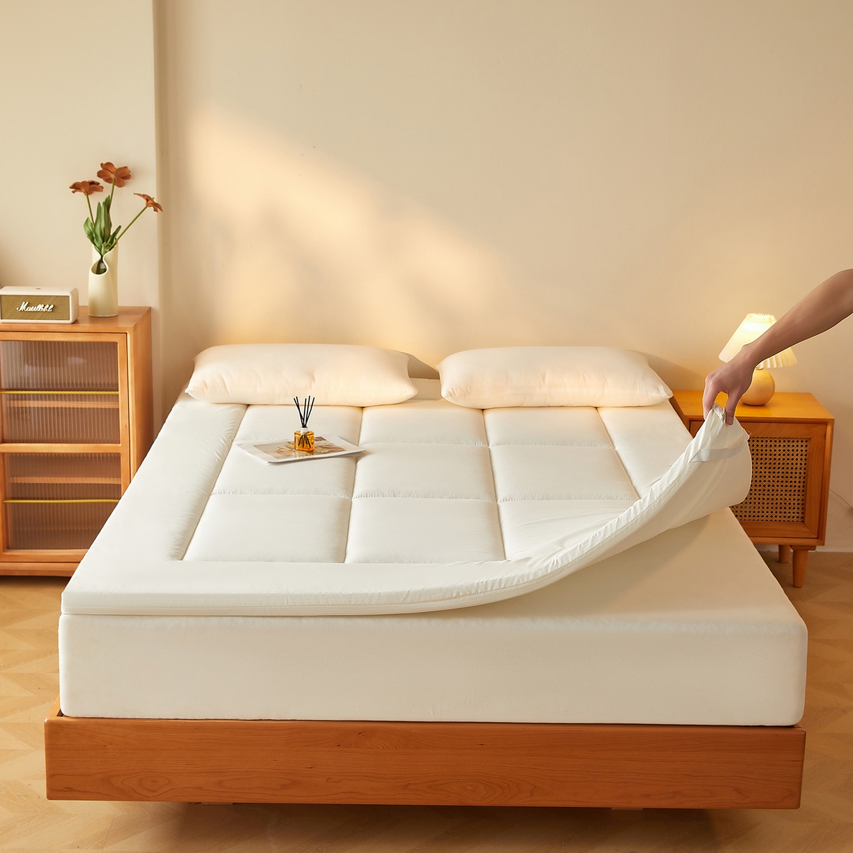 91家纺网 家纺一手货源 找家纺 （总）芊梵床垫 2025新款高克重新疆棉花床垫床褥子