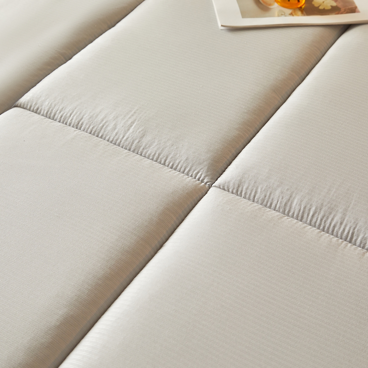 91家纺网 家纺一手货源 找家纺 芊梵床垫 2025新款高克重新疆棉花床垫床褥子 灰色