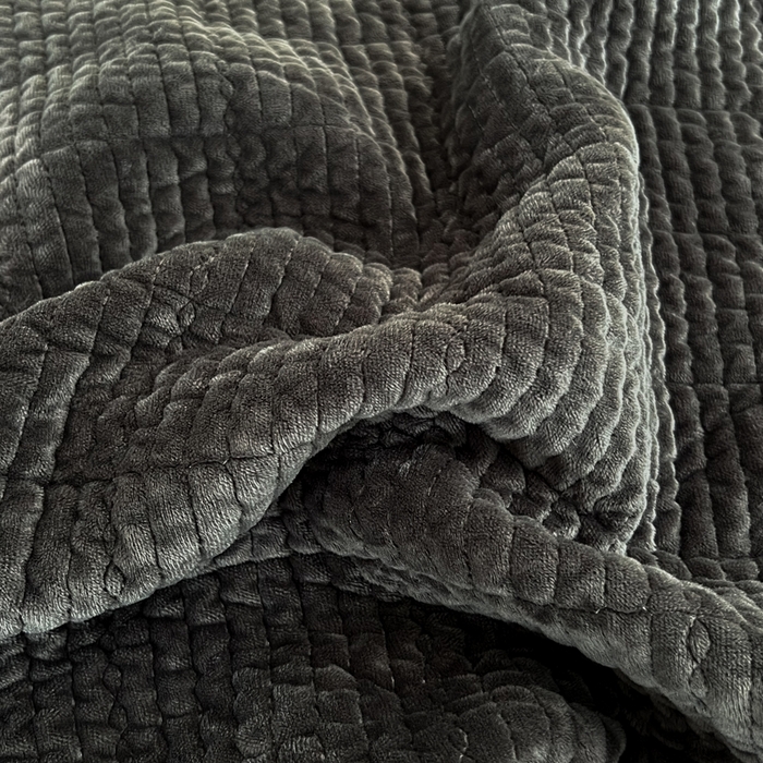 91家纺网 家纺一手货源 找家纺 床盖工厂店 2025新款全棉纯棉纱布加宝宝绒填充棉花床盖三件套 木槿-亚麻色