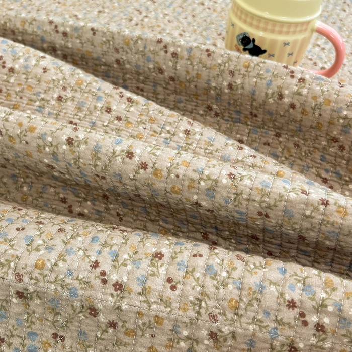 91家纺网 家纺一手货源 找家纺 床盖工厂店 2025新款全棉纯棉纱布加宝宝绒填充棉花床盖三件套 柔乡-绿