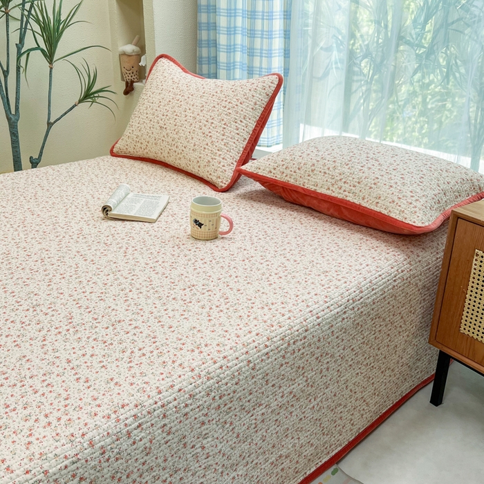 91家纺网 家纺一手货源 找家纺 床盖工厂店 2025新款全棉纯棉纱布加宝宝绒填充棉花床盖三件套 晚舟小版-黄