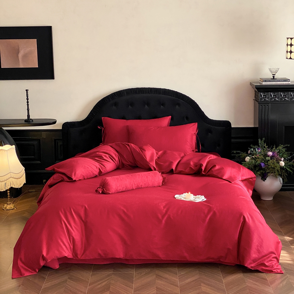 （总）极简 2025新款秋冬款100S长绒棉精美提花系列四件套-蝶恋花语