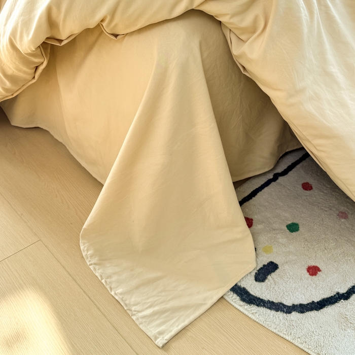 91家纺网 家纺一手货源 找家纺 爱彼家纺 2025新款热门毛巾绣水洗棉四件套大版卡通奶茶套件-四季通用 奶茶-焦糖珍珠