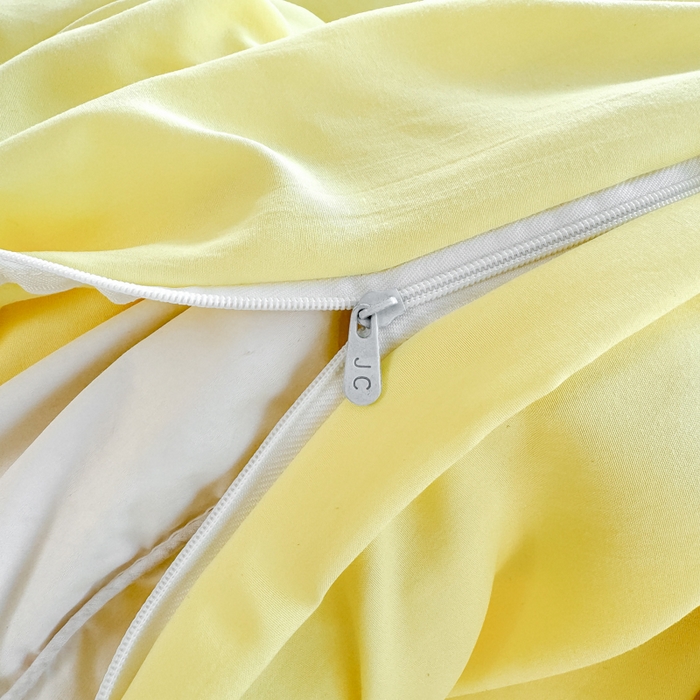 91家纺网 家纺一手货源 找家纺 爱彼家纺 2025新款热门毛巾绣水洗棉四件套大版卡通奶茶套件-四季通用 奶茶-香橙冻冻