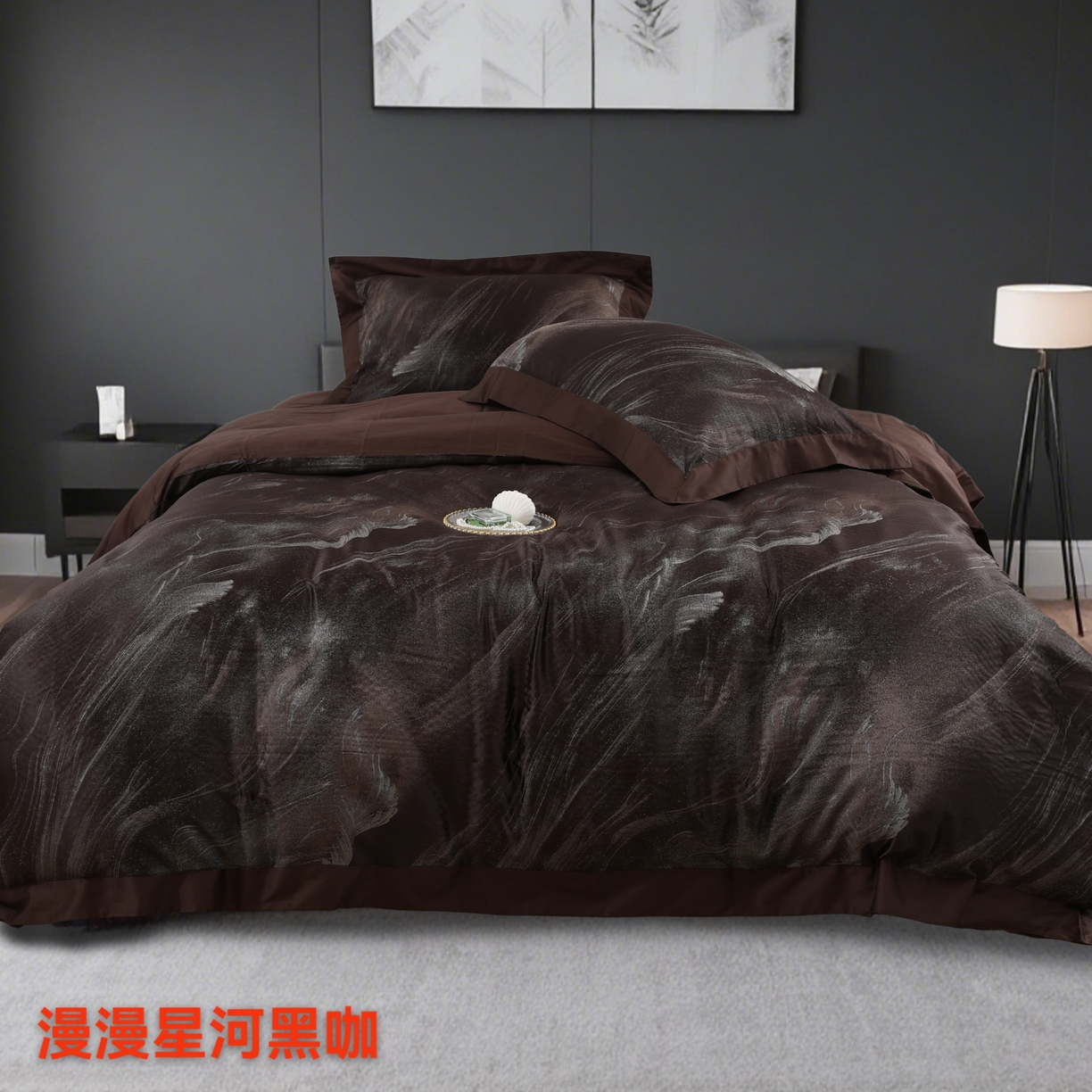 91家纺网 家纺一手货源 找家纺 （总）源舜家纺 2025新款新疆长绒棉色织大提花高精密金丝面料四件套