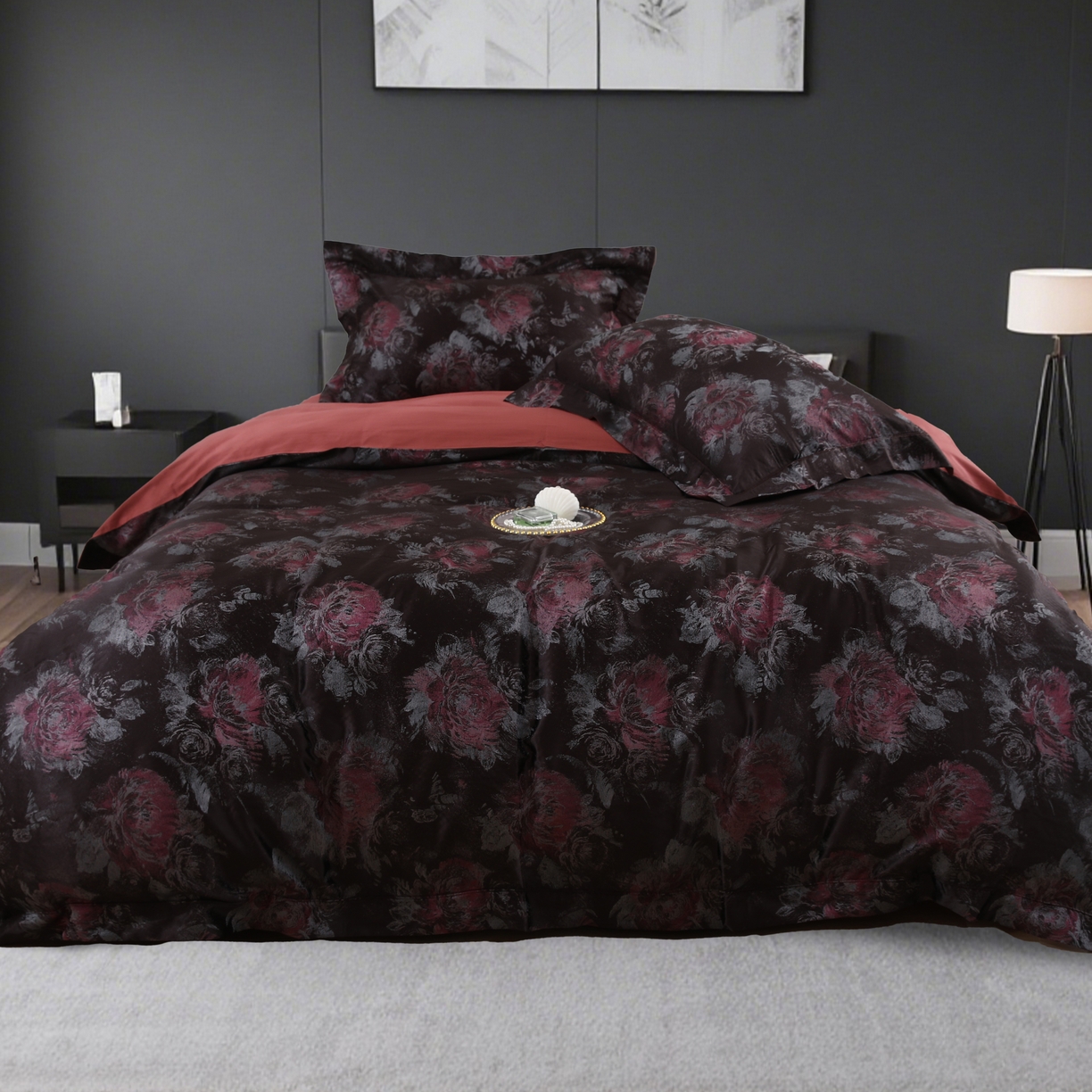 91家纺网 家纺一手货源 找家纺 （总）源舜家纺 2025新款新疆长绒棉色织大提花高精密金丝面料四件套