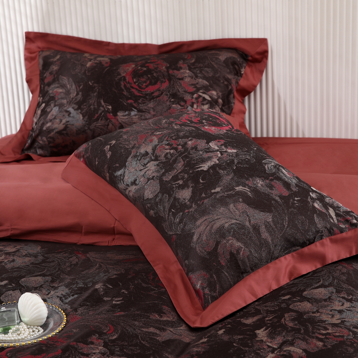 91家纺网 家纺一手货源 找家纺 （总）源舜家纺 2025新款新疆长绒棉色织大提花高精密金丝面料四件套