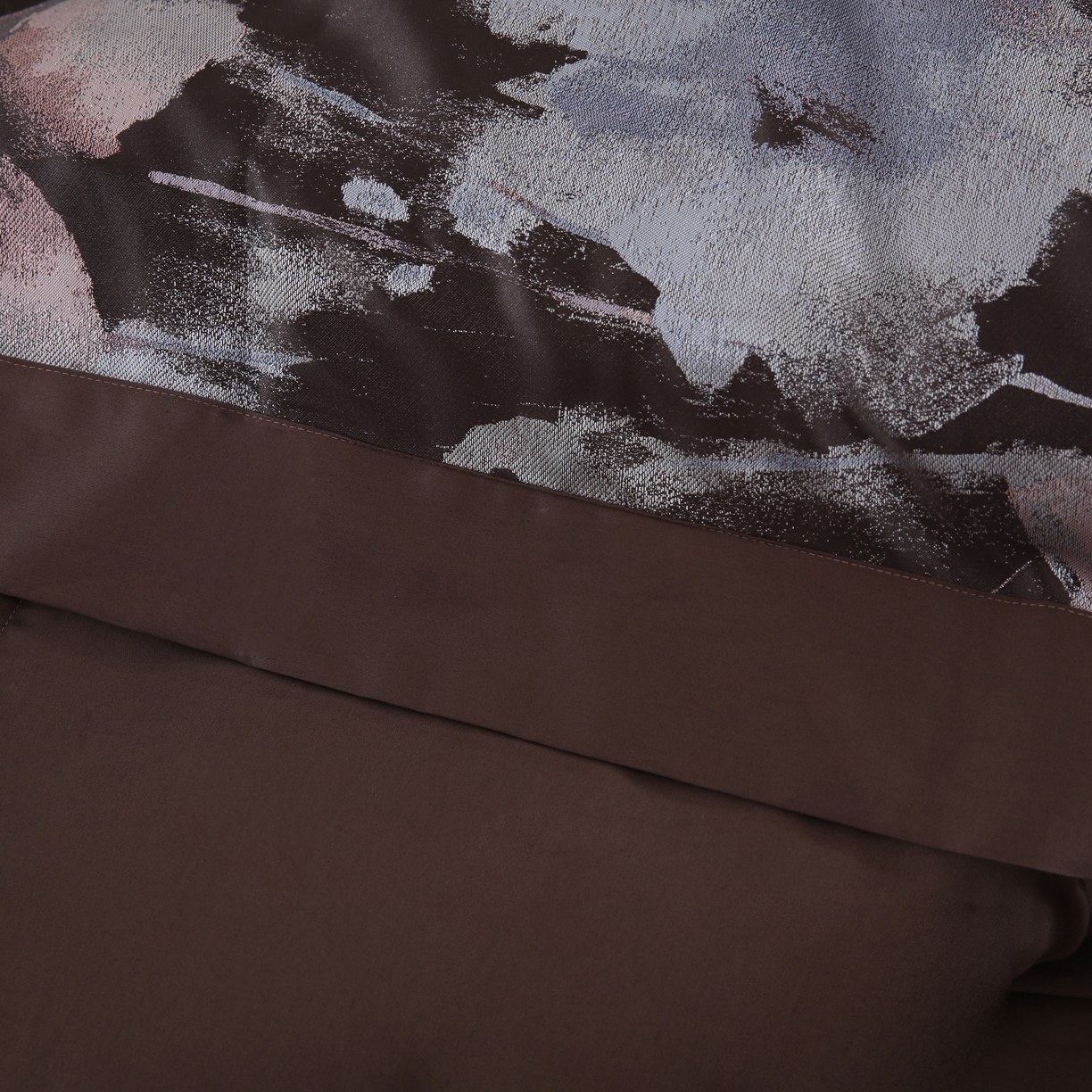 91家纺网 家纺一手货源 找家纺 源舜家纺 2025新款新疆长绒棉色织大提花高精密金丝面料四件套 椿庭怀蓝