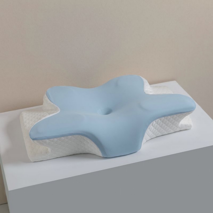 （总）香澜雅室 2026新款蝶形护颈记忆枕牛角枕枕头枕芯