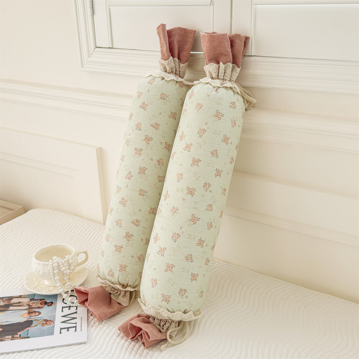 91家纺网 家纺一手货源 找家纺 麦肯锡 2025新款糖果儿童安抚抱枕  枕头枕芯 花碎暖阳/只